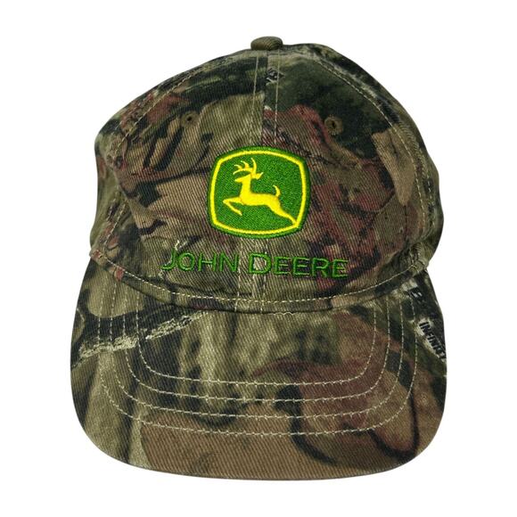 John Deere Toddler 2T/3T Green Camouflage Hat One Size Embroidered Logo Camo - Picture 5 of 16